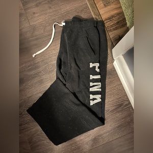 Black sweats pink size small